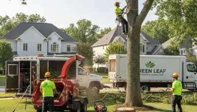 Professional lawn care and tree removal service in Cincinnati, OH with expert yard maintenance
