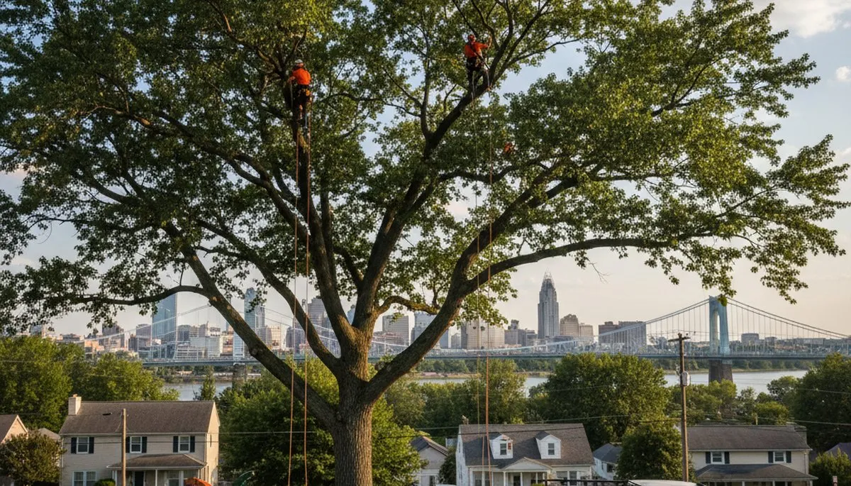 Professional tree removal service in Cincinnati, OH by certified local arborists